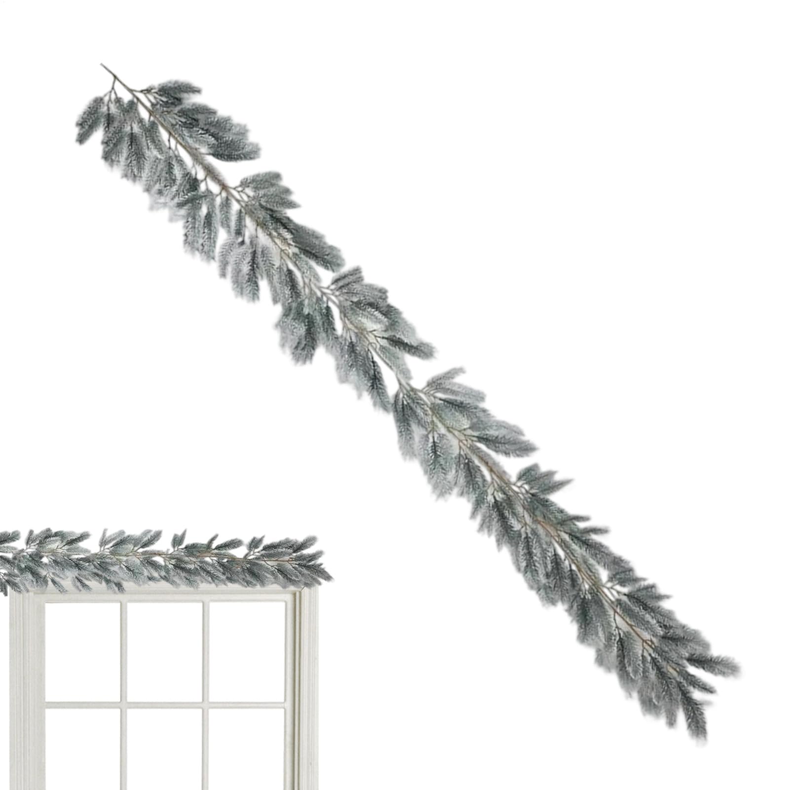 Branches de pin artificielles d'hiver pour sublimer votre porte et terrasse