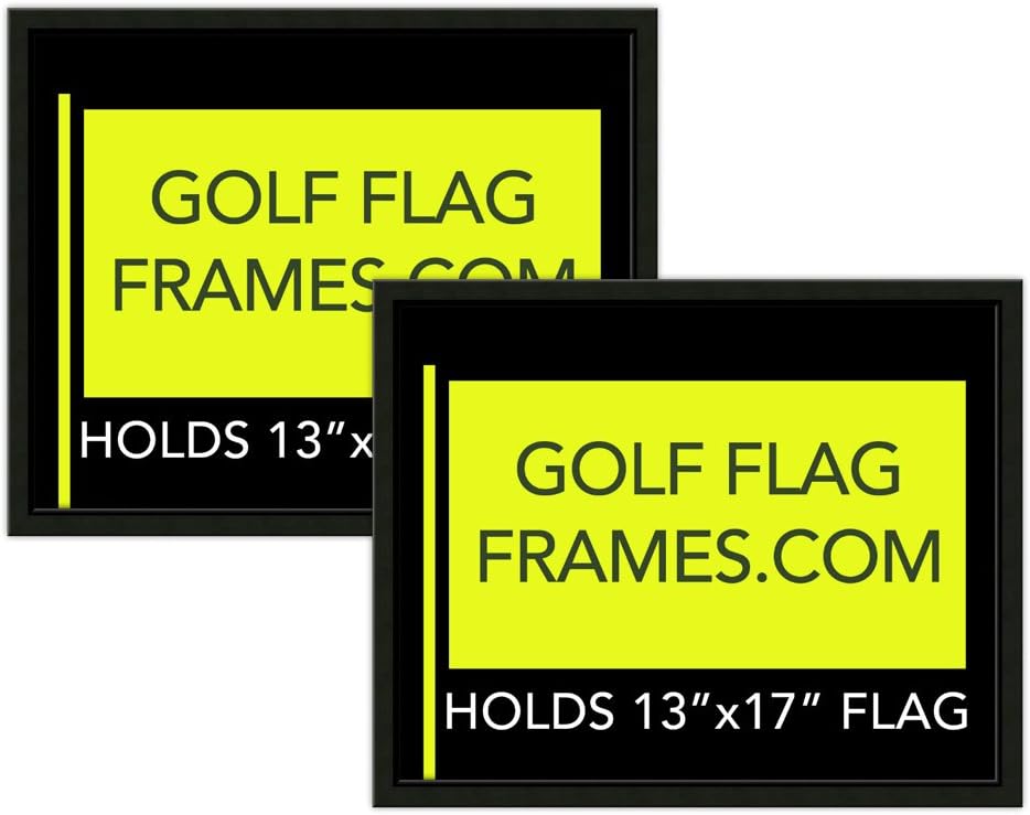 Two Pack of 16x20 Black Golf Flag Frames, Moulding blk001, Reversible GreenBlack