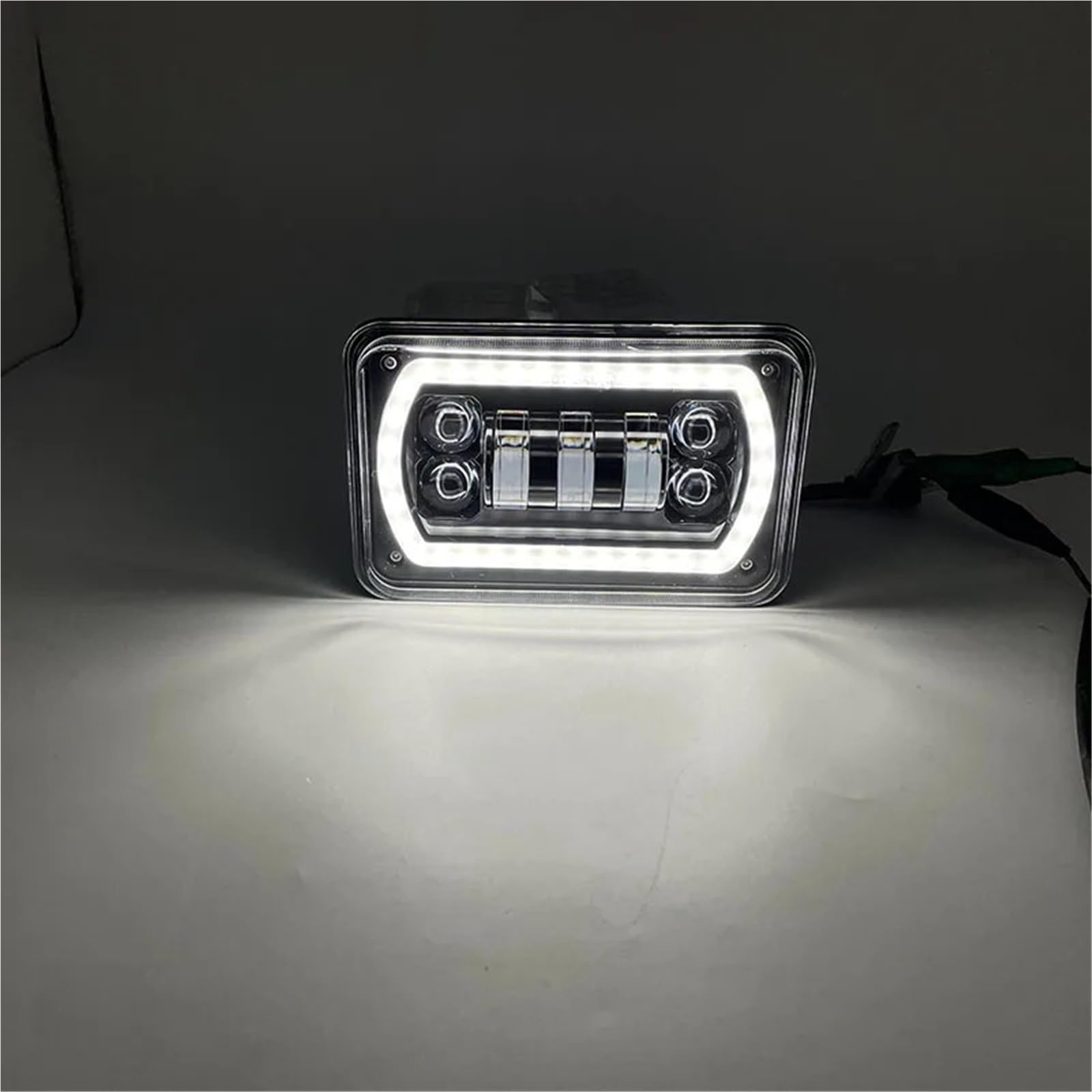 Pomocnicze Reflektory Motocyklowe Pasuje do Hondy XR250 XR400 XR650 Pasuje do akcesoriów Suzuki DRZ Prostokątna lampa czarna lampa motocyklowa 4X6 reflektor
