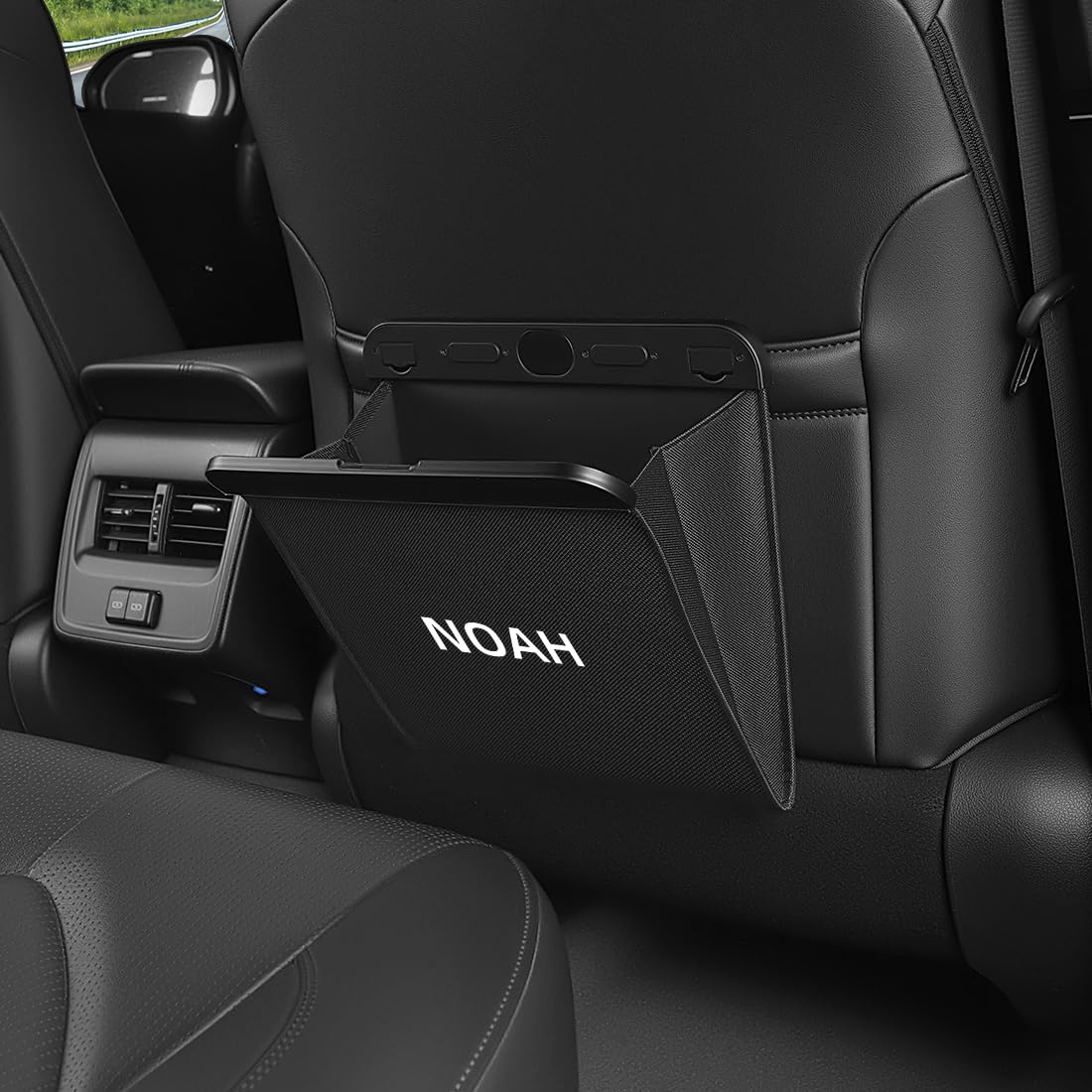 ノア 適用 車 ゴミ箱 多機能 ゴミ入れ 収納 車内整理 NOAH 80系 90系 S-Z S-G 対応 カー 引っ掛け式ゴミ箱 マグネット式 片手開閉 密閉 臭い漏れ防止 カー シートバックに設置可能 スリム型 防水 後部座席用 取付簡単 高耐久性(ノア 適用)