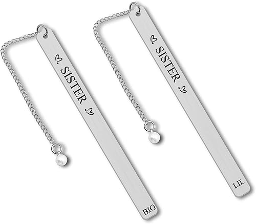 Regalo para hermana de hermana, hermana mayor, hermana pequeña, marcapáginas a juego, regalos para mejores amigos, regalos para amantes de la disponible en Yaxa Mexico