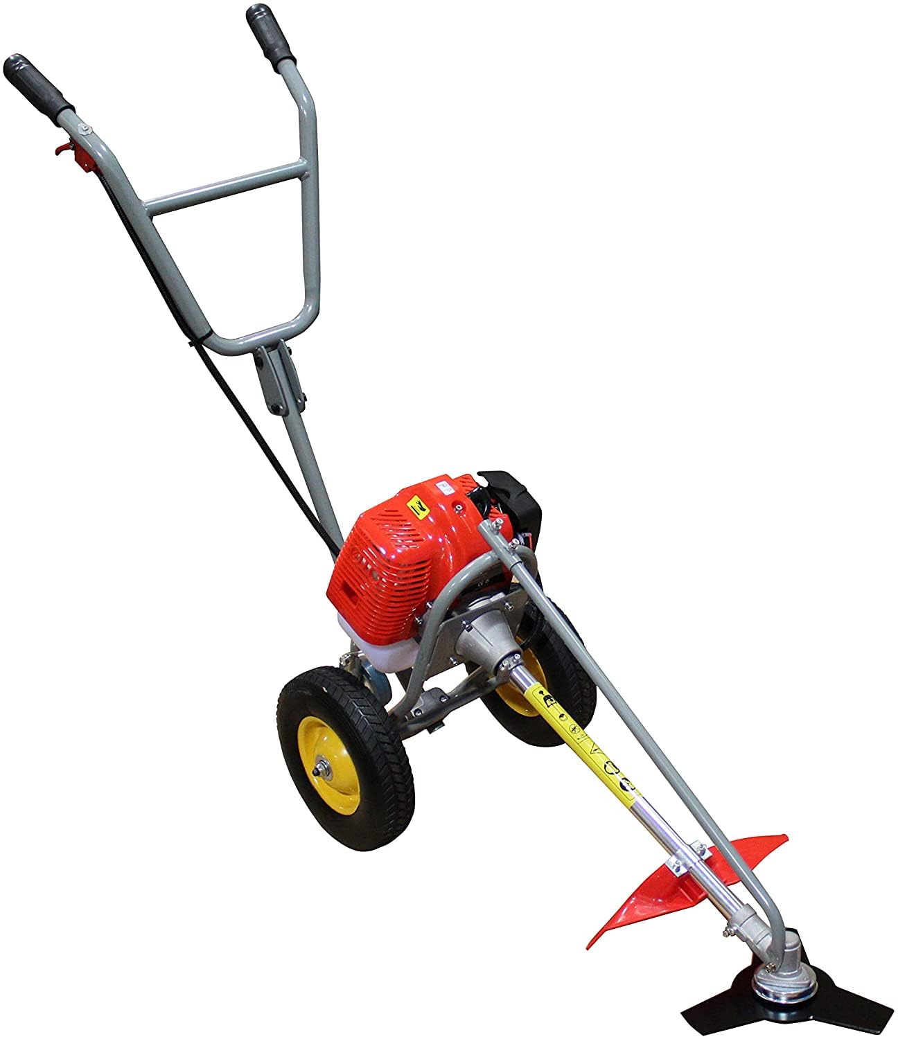 Desbrozadora de Gasolina con Ruedas BRICOFERR 52cc 2HP