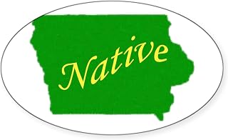 CafePress Iowa Native Oval Sticker Oval Car Bumper Sticker