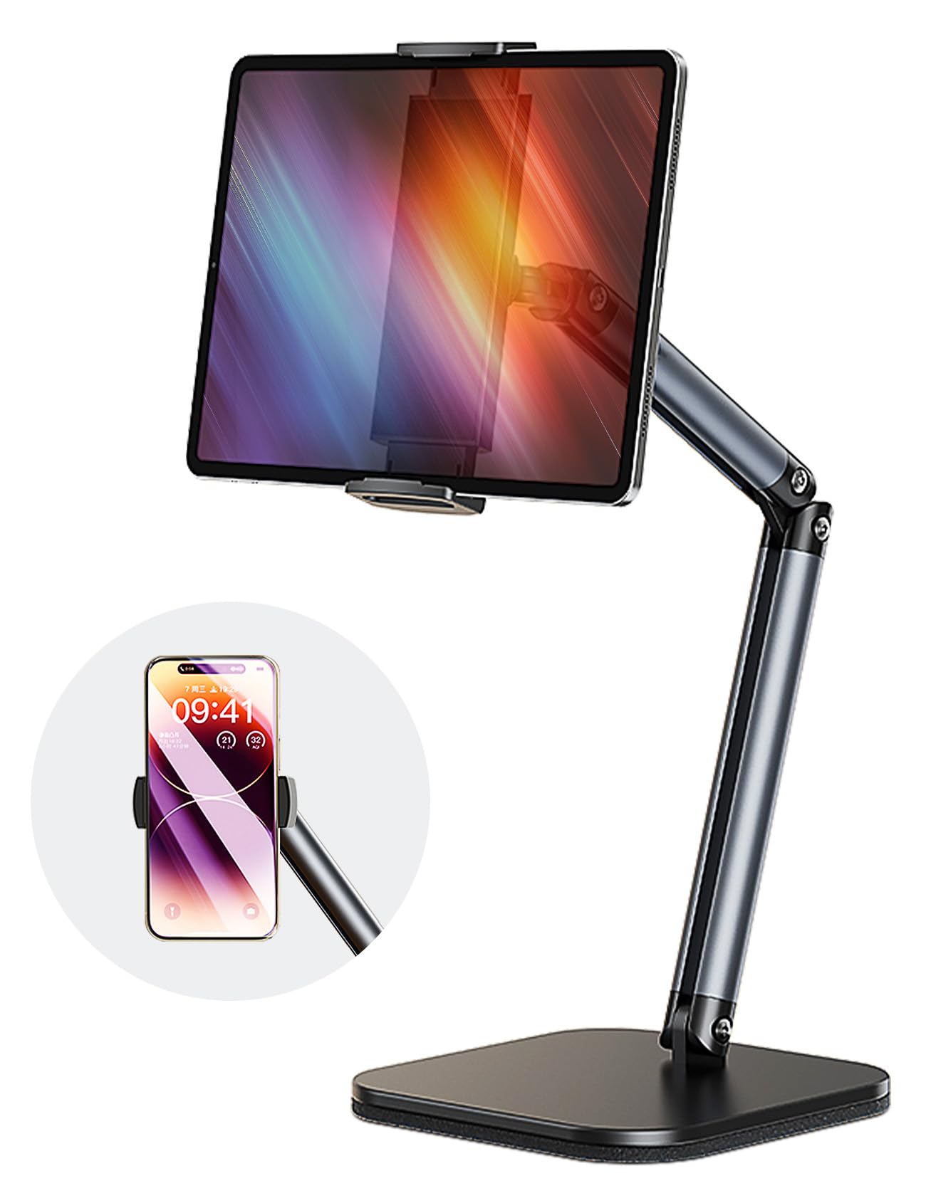 Support Tablette,Support Tablette Bureau avec Hauteur et Angle