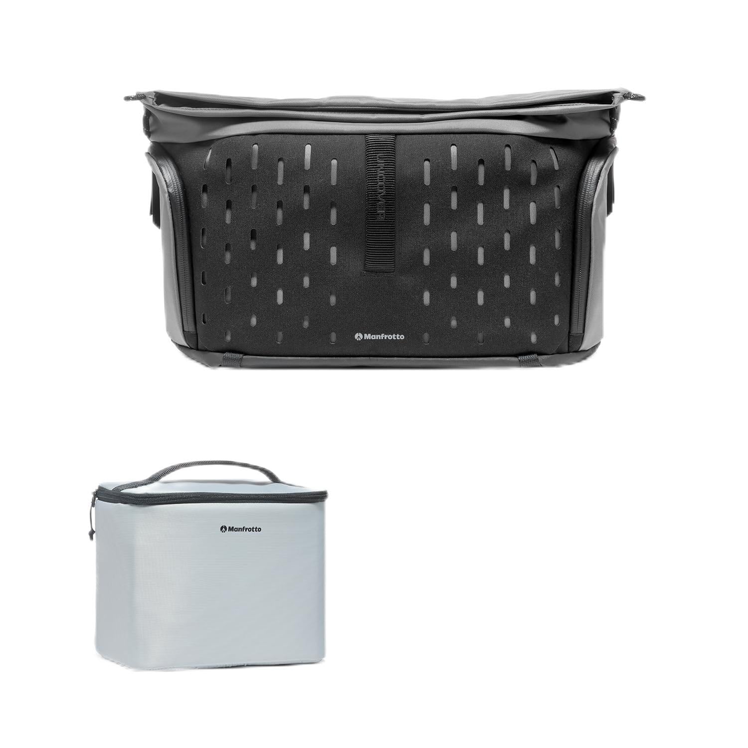 Manfrotto UNCOVER Camera Messenger Bag 12L, Expandable Roll-Top