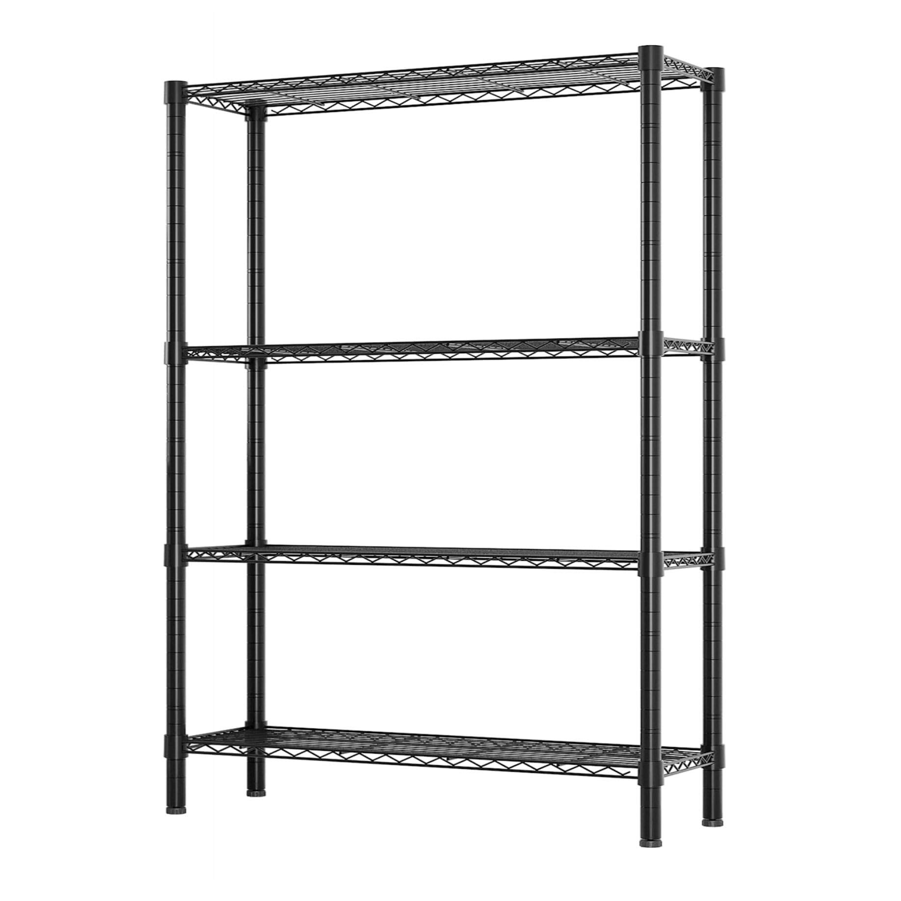 Standing Shelving Units, 36" W x 14" D x 59" H Metal Storage Shelves, Adjustable Carbon Steel Wire Shelving Rack Display Shelf for Garage Bathroom