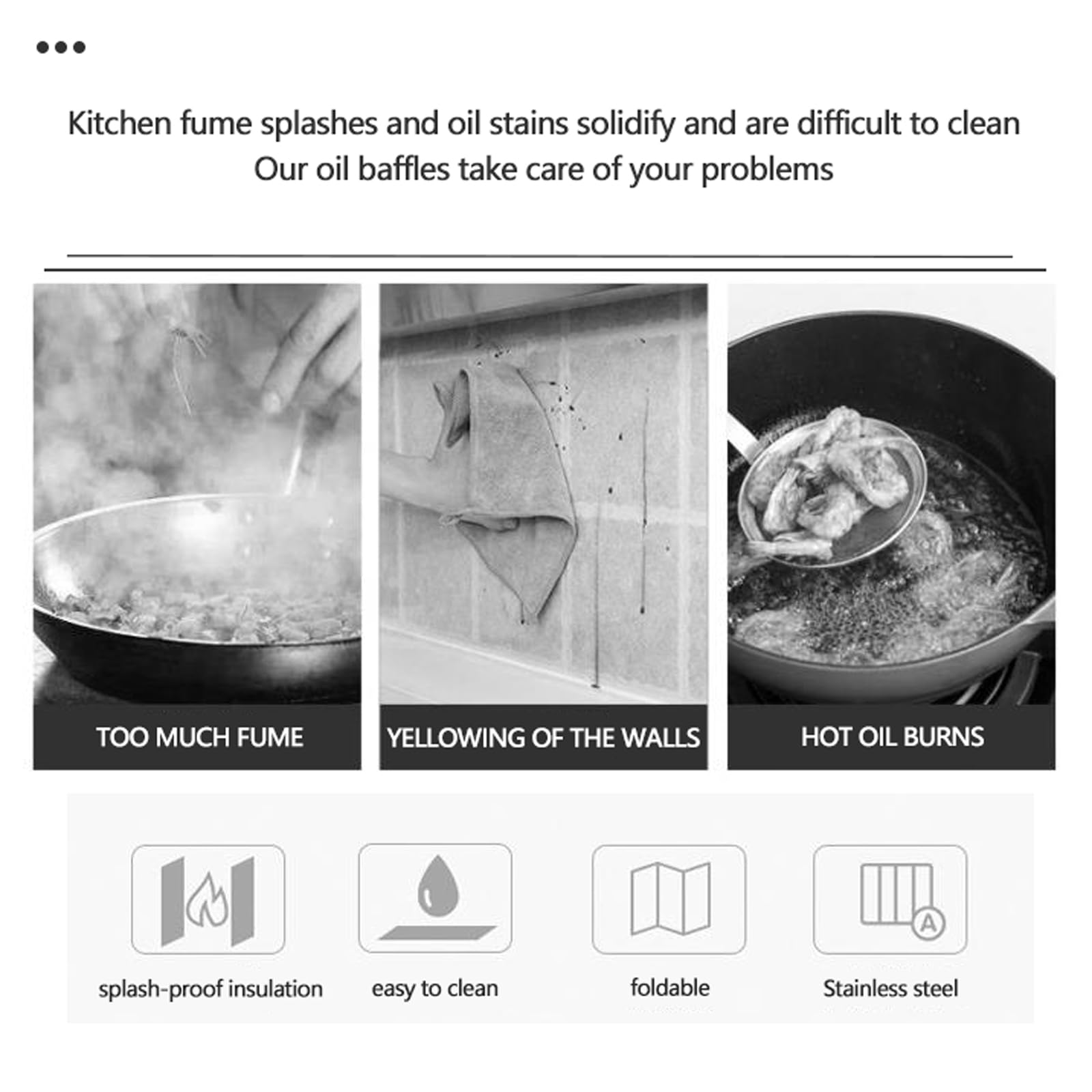 Plaque Anti Projection Cuisine Bouclier Anti-éclaboussures Portable Pour Protection D'écran De Cuisinière, Panneau De Protection Anti-éclaboussures Pliable En Acier Inoxydable(Size:40*80*40cm)