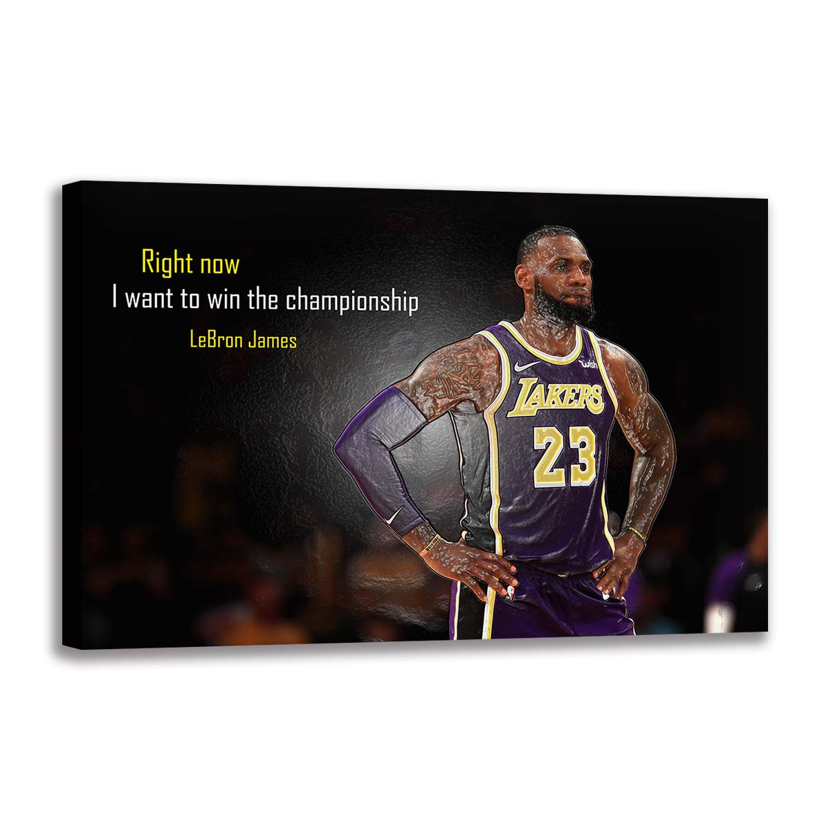 Décoration murale basket Lebron James pour habiller un mur vide de salon