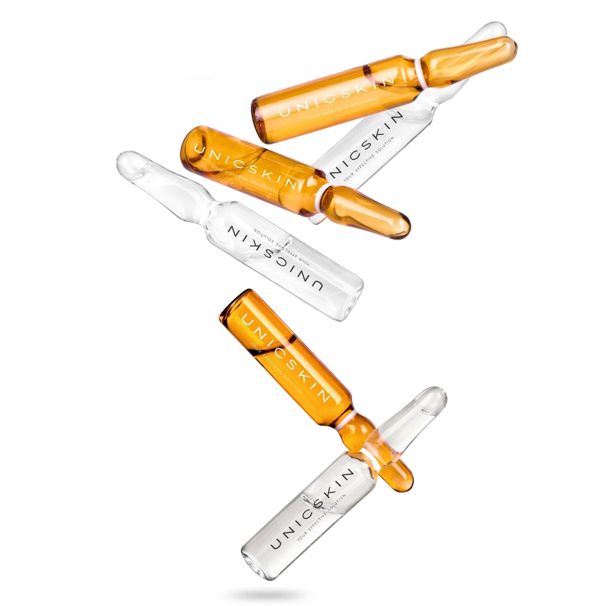 UNICSKIN - Packung mit 30 Ampullen für die Gesichtspflege - Unic30-Day Skin Miracle Shot - Hilft Falten und Fältchen zu Mildern - Aufhellende Wirkung - Whitening Action