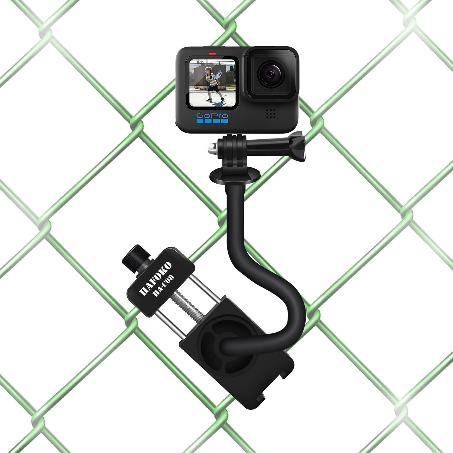 C08 Fence Mount for GoPro/DJI Action/Mevo Start/Smartphone