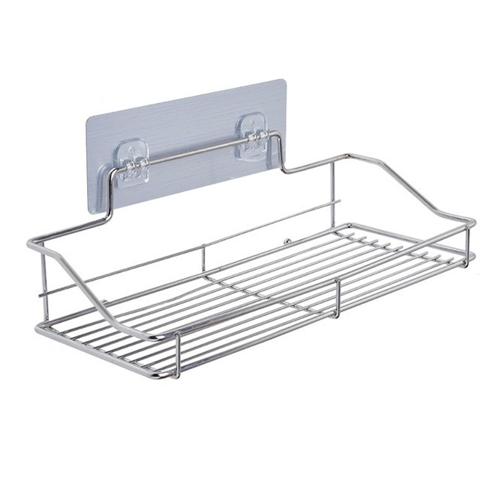 TXGJWRA Shower Caddy Stainless Steel Shower Caddy No Drill Bath Organizer Shelf Floating Rectangular Storage Basket for Bathroom