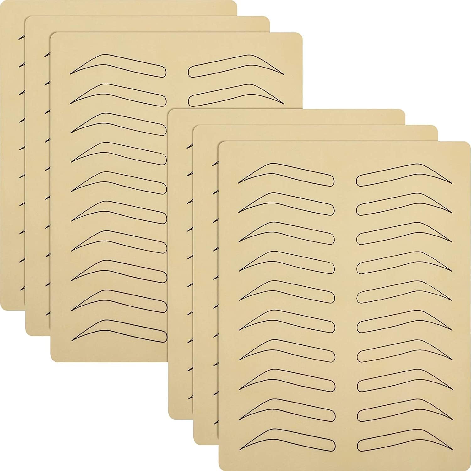 Eyebrow Tattoo Skin for Makeup Practice Latex Microblading Tattoo Skin Sheet Double Sided Practice Skin for Biggeners & Makeup Practice, No Ink Needed (XL, 1, count)-picture-12