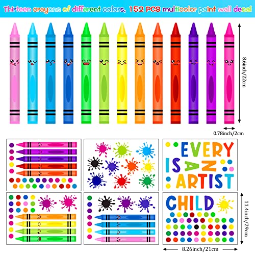 152 Pcs Colorful Inspirational Quote Wall Decals miniatura 2