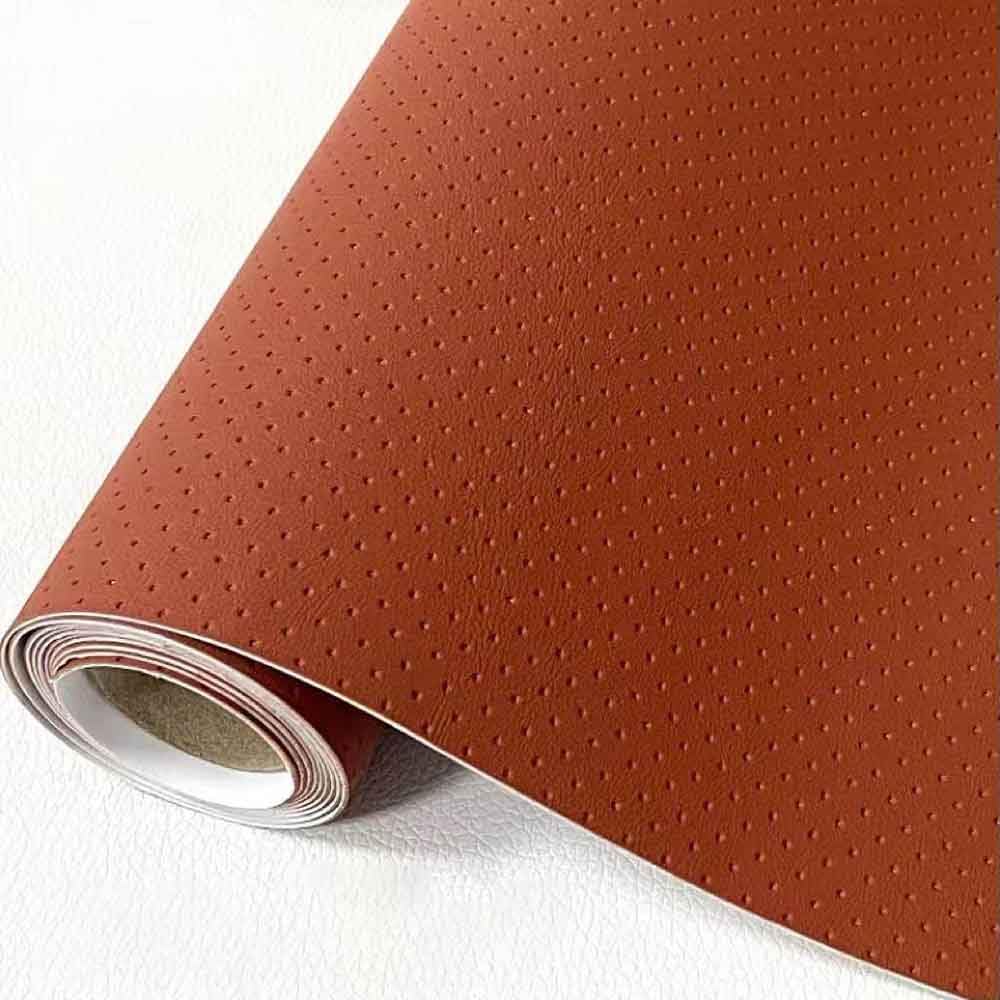Cinta de parche de reparación de PU autoadhesiva grande - Kit de reparación de vinilo de PU y(Brown Pro,19x4 in)