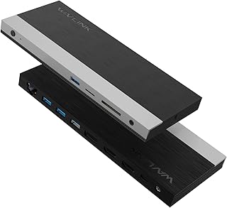 WAVLINK Triple Monitor Docking Station, Triple Display Docking Station with 100W PD Dual HDMI DP USB3.0 for MacBook Pro/Air, Google Chromebook and Thunderbolt 3/4port