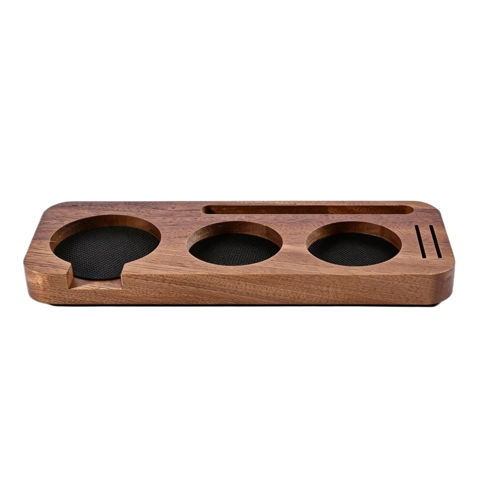 Soporte de estación for tapete café, soporte portafiltro, Base Sapelert, estante madera nogal for 51MM, 54MM, 58MM, accesorios for Espresso Barista(58mm Sapele)