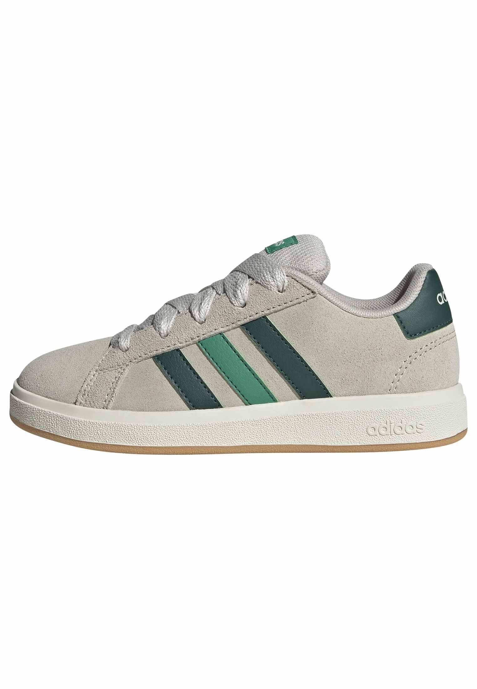 adidas Unisex Kinder Grand Court 00s Shoes Kids, Wonder Alumina/Collegiate Green/Court Green, 32 EU
