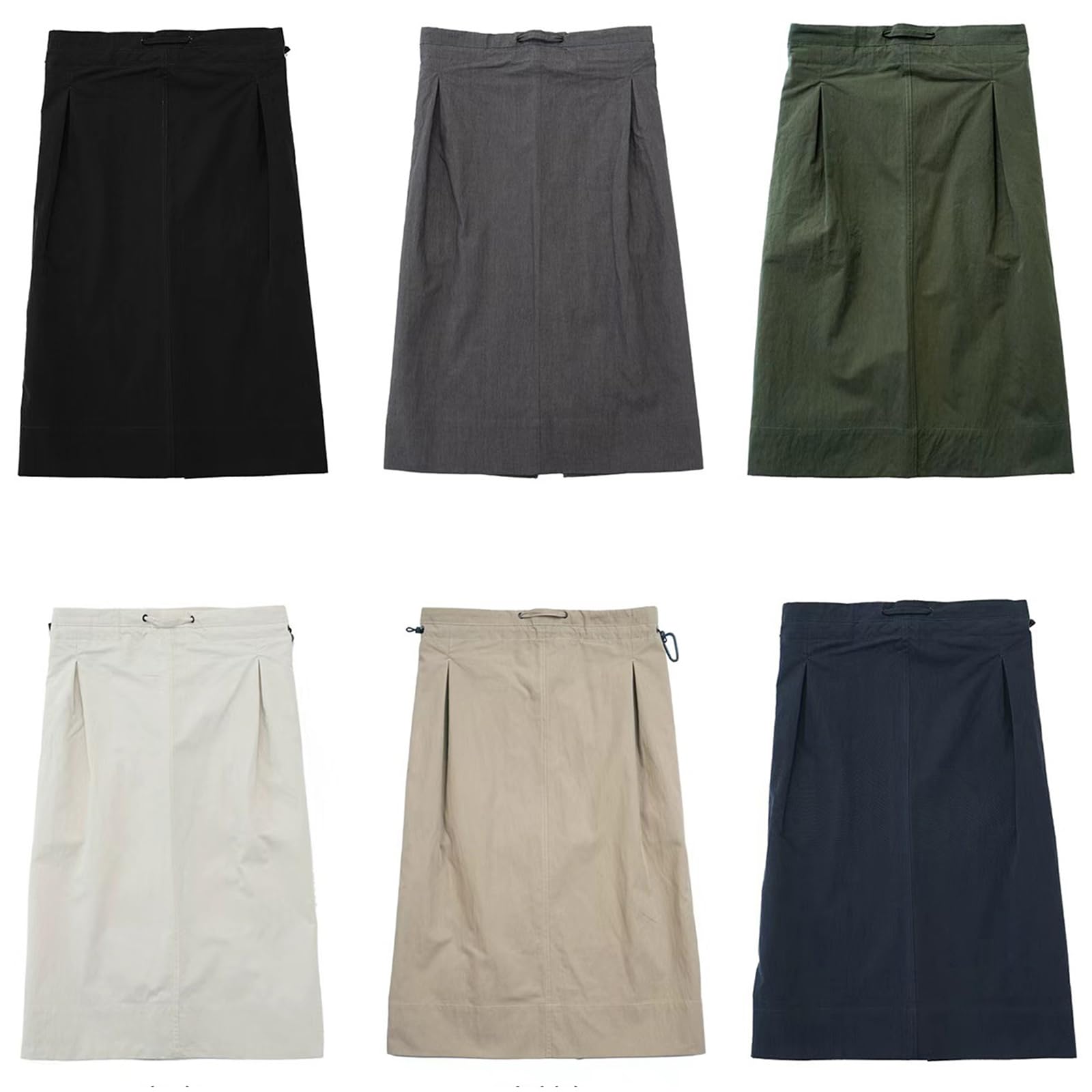 Delantal Camarero Largo, Medio Delantal De Cintura con Bolsillos, Mandil De Cocina De Trabajo para Hombre Y MujerBlue,One Size