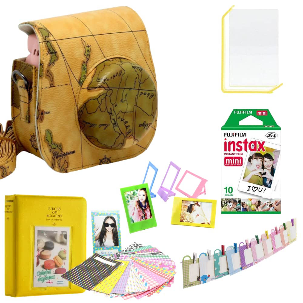 FotoCart Instant Camera Accessories Combo 7-1 Set with Mini 11 Bag+10 Sheet Film+10 Hanging Frame + 5 Plastic Frame + 64 Photo Album + 20 Film Sticker + 1 Rotating Picture Frame (Cube)-image-32