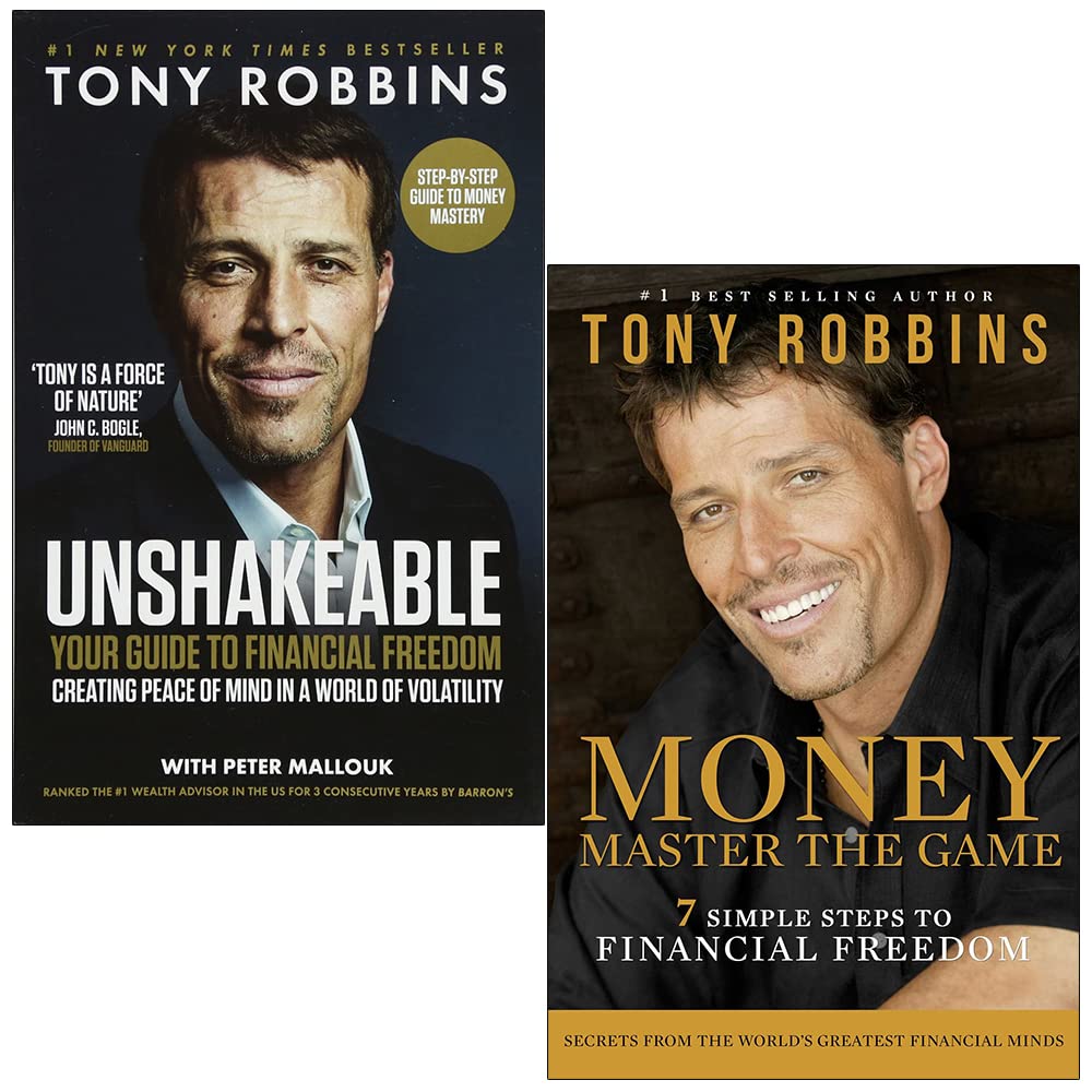 Tony Robbins Collection 2 Books Set (Unshakeable Your Guide to Financial Freedom & Money Master the Game) Paperback – 3 April 2022