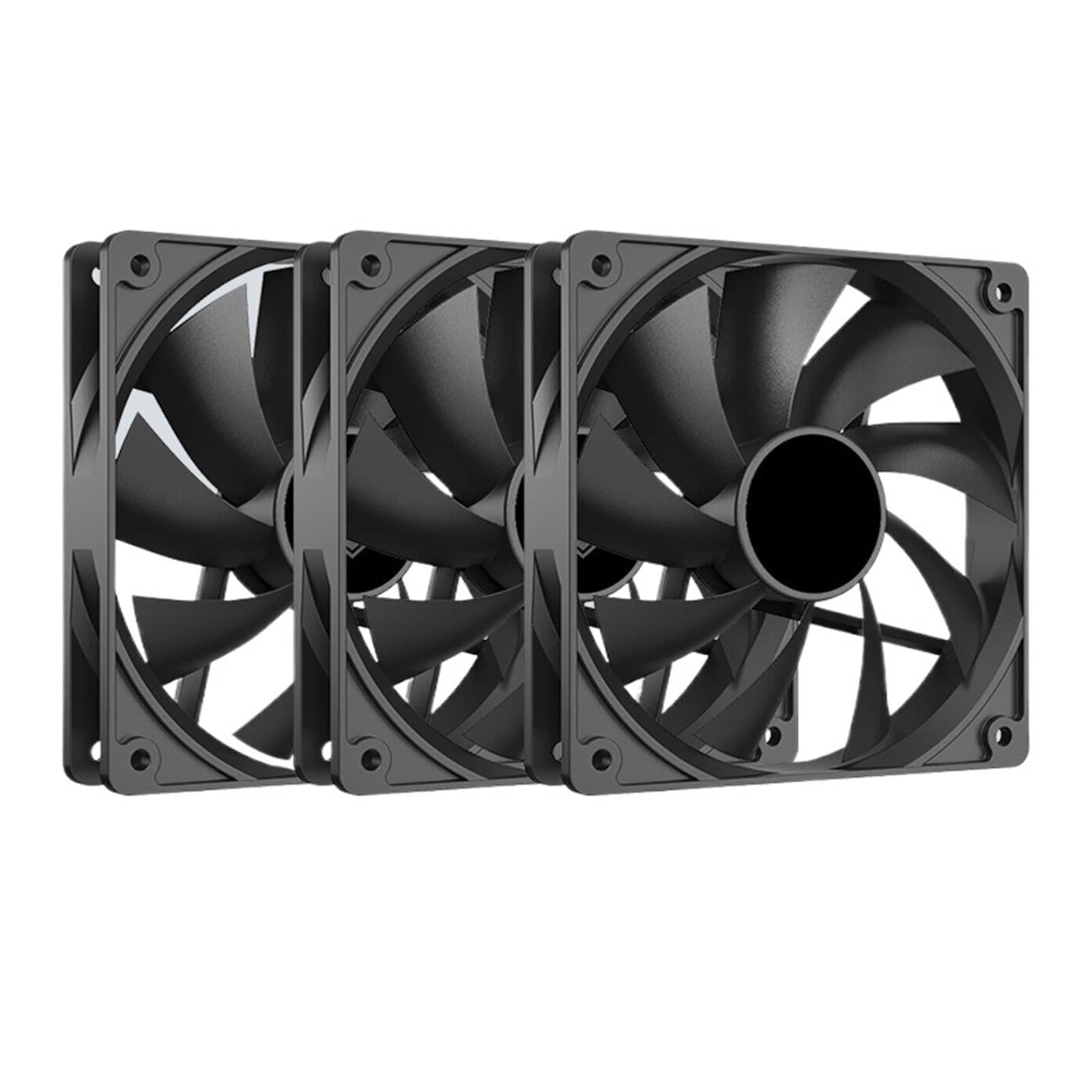 Ventola for case del computer for PC da gioco XF-120-K Simplicity Efficiency 12V 4Pin PWM con regolazione della velocità, serializzabile, ventola di raffreddamento(4Fans)