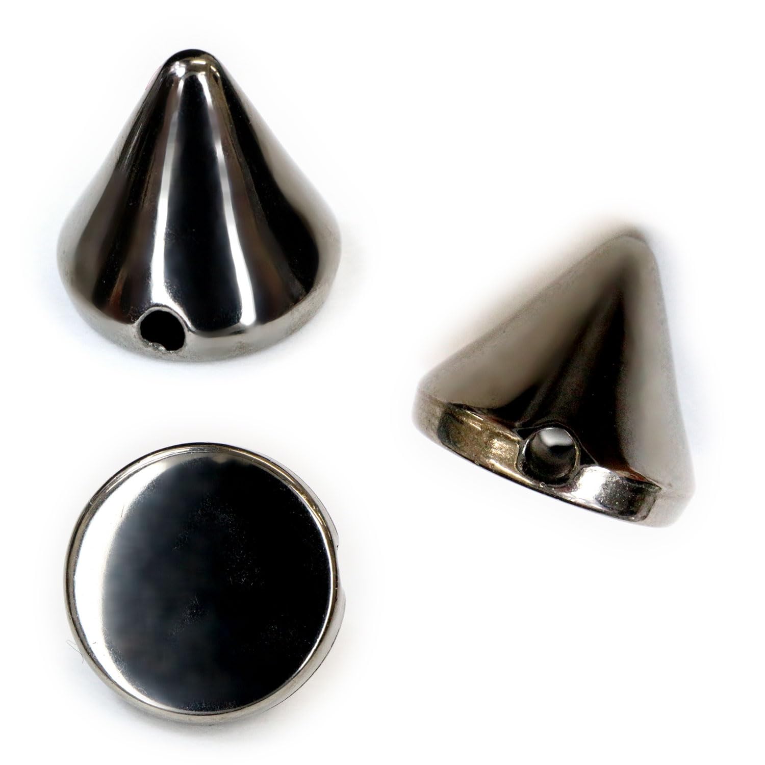 Amazon.co.jp: スタッズ パーツ 縫い付けタイプ【ブラック】黒