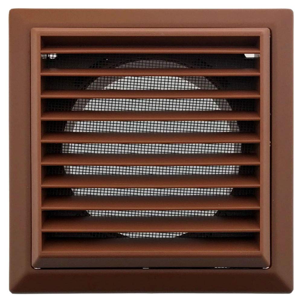 Domus F4904T External Ventilation Grille With Insect Screen 100 mm/4 Inch (Terracotta) from B&Q