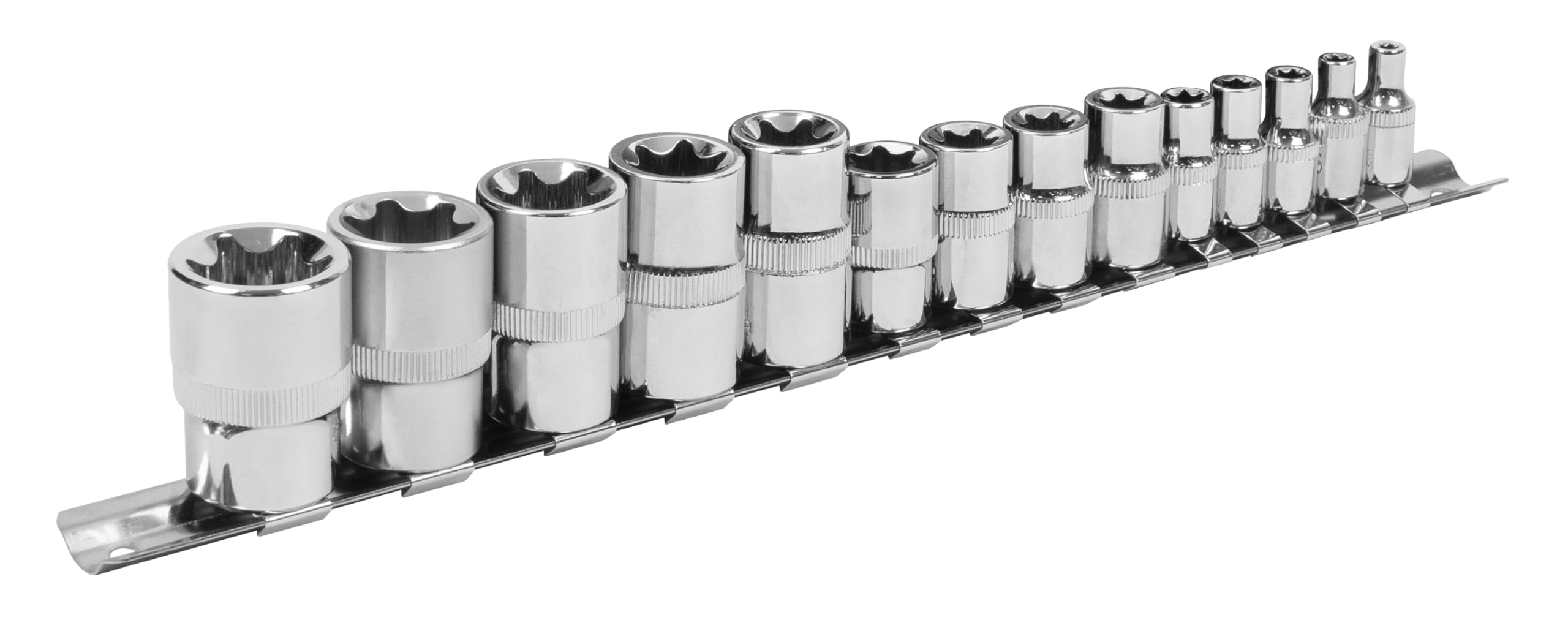 Siegen 14 Piece Combination Drive Torx Socket Set Combination