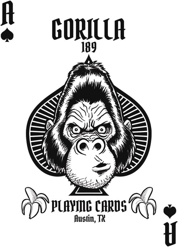 Albino Dragon Gorilla Deck Playing Cards