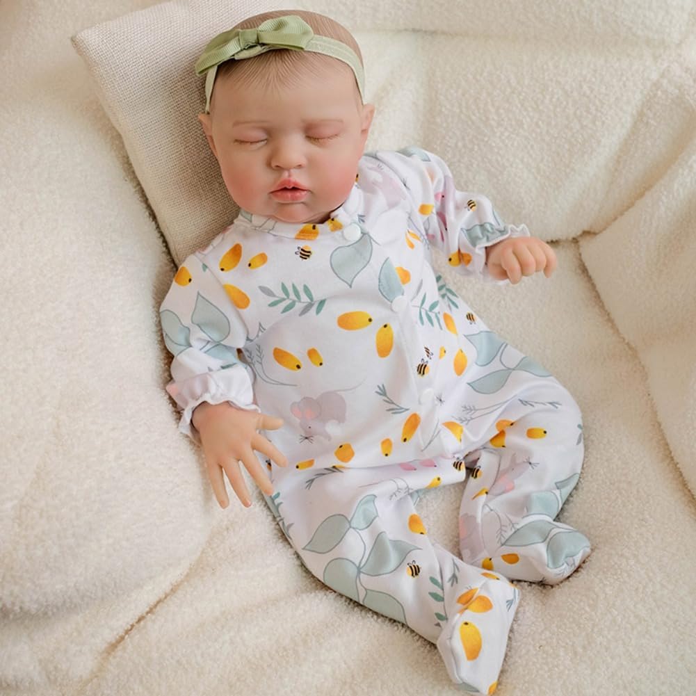 Lonian Reborn 19 Zoll 48cm Kleinkind Puppe Baby weiches Vinyl Silikon Real Life Like Looking Newborn Puppen magnetische Schnuller Spielzeug
