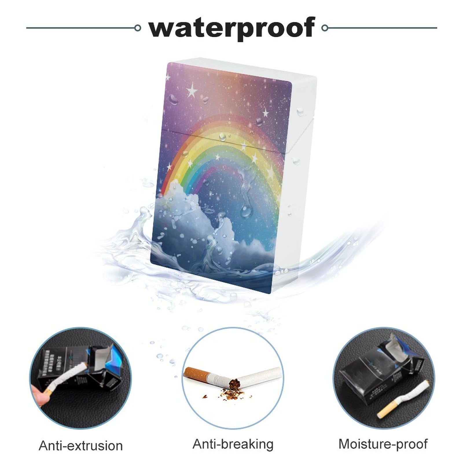 Amazon.com: Plastic Cigarette Case, Star in Rainbow Print Stylish Cigarette  Holder for Men and Women Portable Cigarette Case : Health & Household