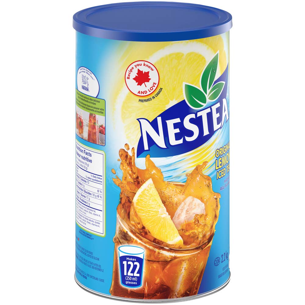 Nestea Original Canadian Lemon Iced Tea Mix Jumbo Can 2.2 Kilogram 122