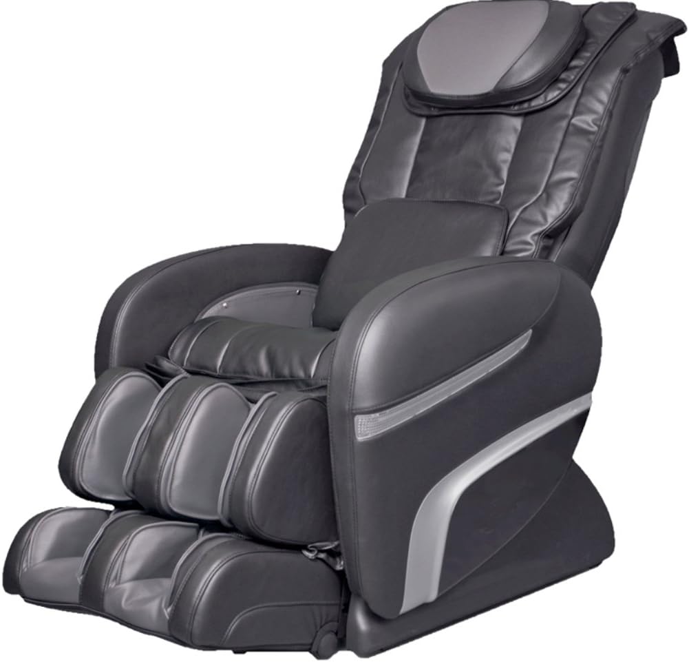 Osaki OS3000CCHIRO Model OS-3000 Chiro Massage Chair, Charcoal, Auto Recline, L-Track Roller System, Leg Adjustment, Timer, Chromotherapy Lighting, Air Massage Intensity