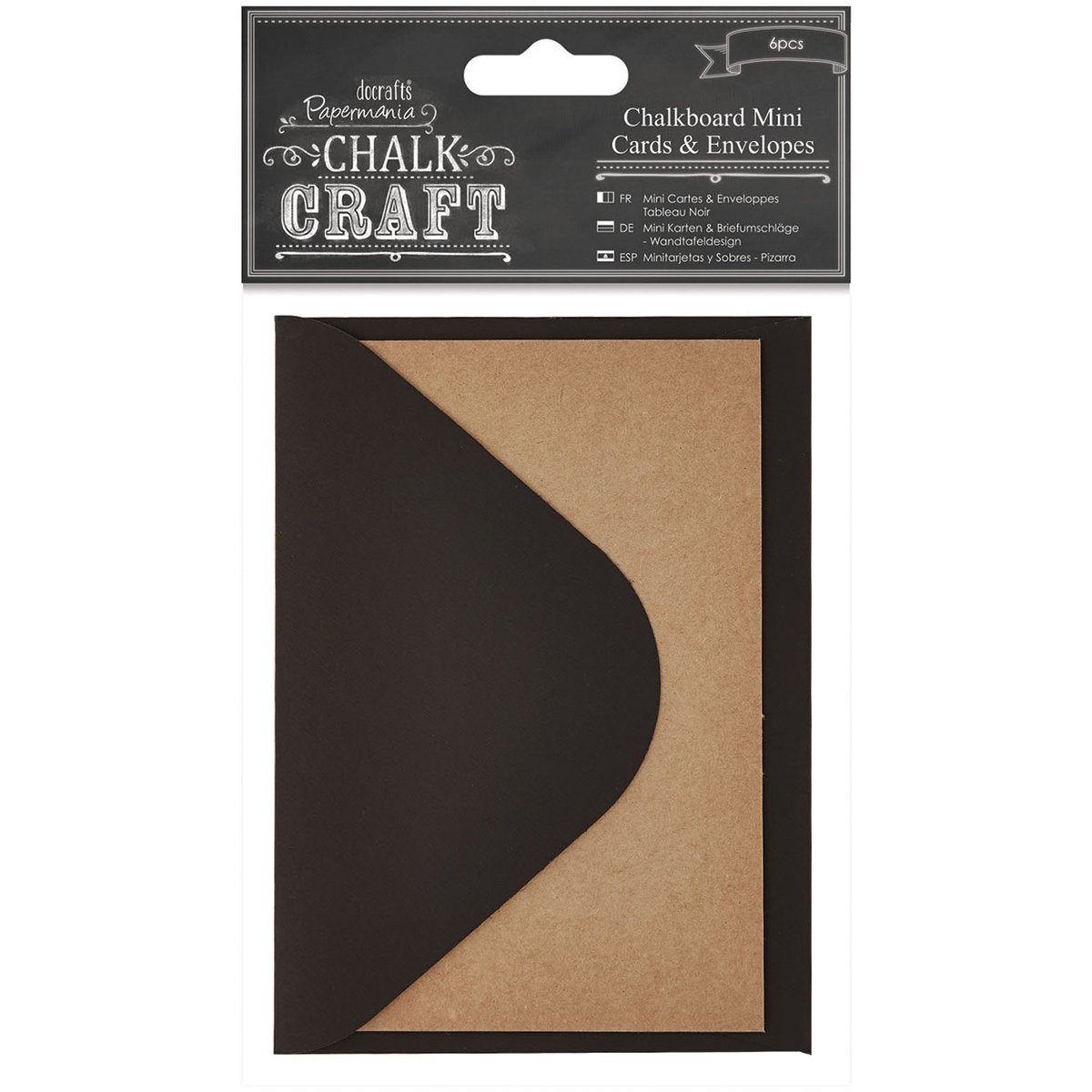 DOCrafts Chalk Craft Chalkboard Cards and Envelopes, Mini