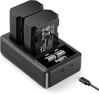 Lachy 2-Pack 2280mAh NP-FZ100 Replacement Battery and Dual Battery Charger for Sony A7III, A7IV, Sony Alpha A7R III, A7R IV, Sony Alpha 9, A9, A9S, A9R, Sony Alpha 9R, 9S, A6600, A7R3, A7R4 Cameras