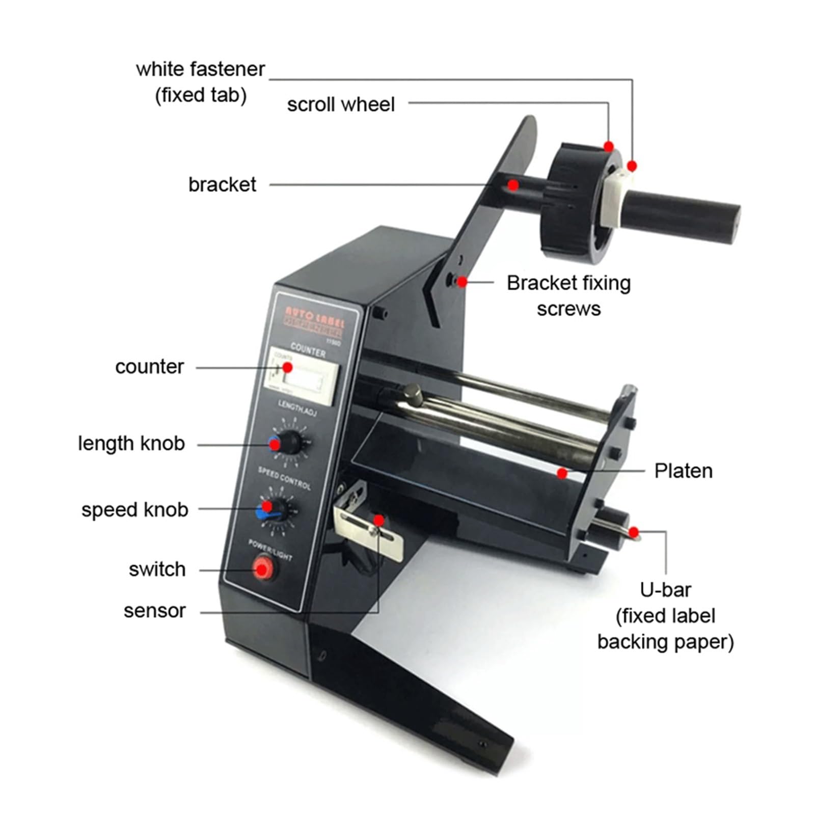 Automatyczne urządzenie do dozowania etykiet 140 mm automatyczna maszyna do oddzielania naklejek Automatyczna maszyna do liczenia etykiet,Główny