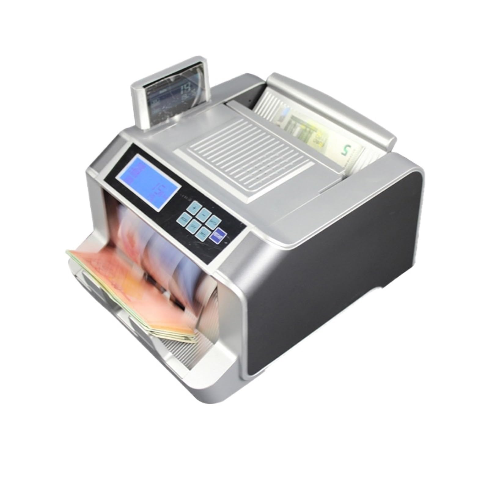 Contatore di banconote multivaluta 728D, scanner denaro magnetico UV, display esterno,Rilevamento preciso