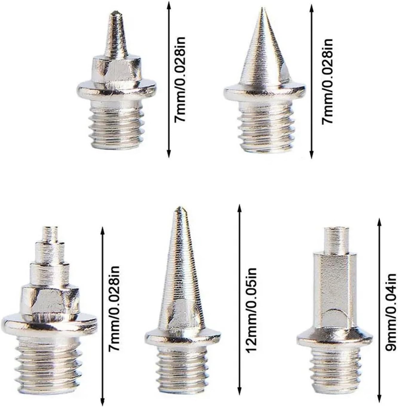 Track Spikes 200Pcs Steel Shoe Studs Track Shoes Spikes for Field Sprinting Cross Country Wear-Resistant