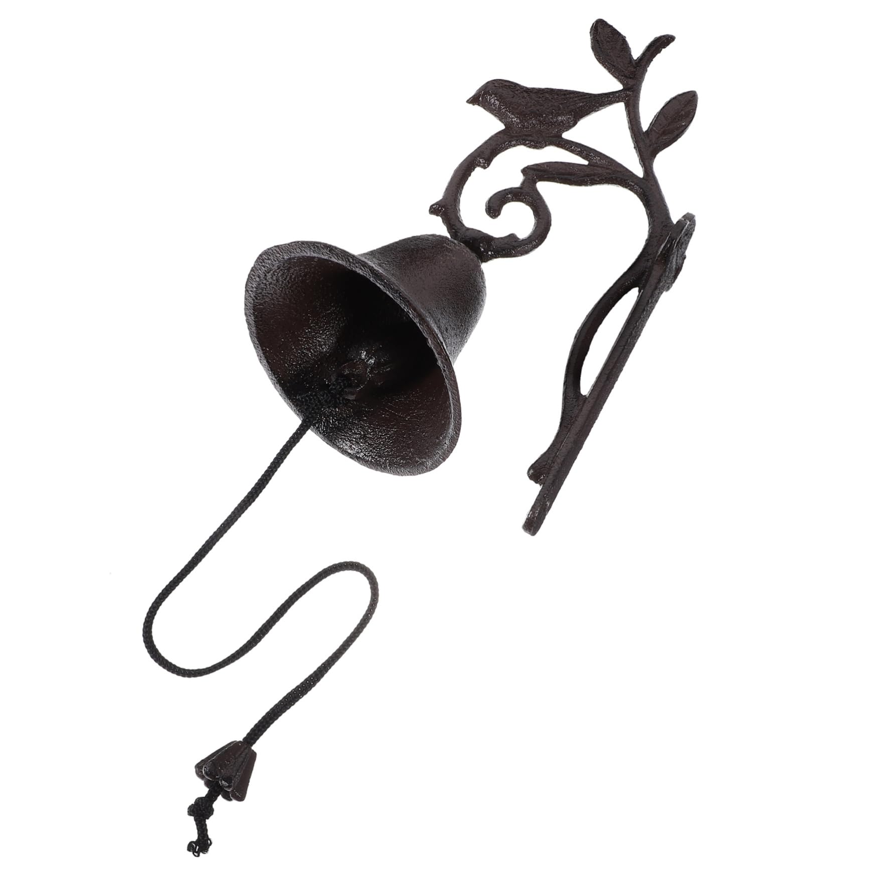 Cloche de porte vintage en fonte rustique déco extérieure suspendre au mur