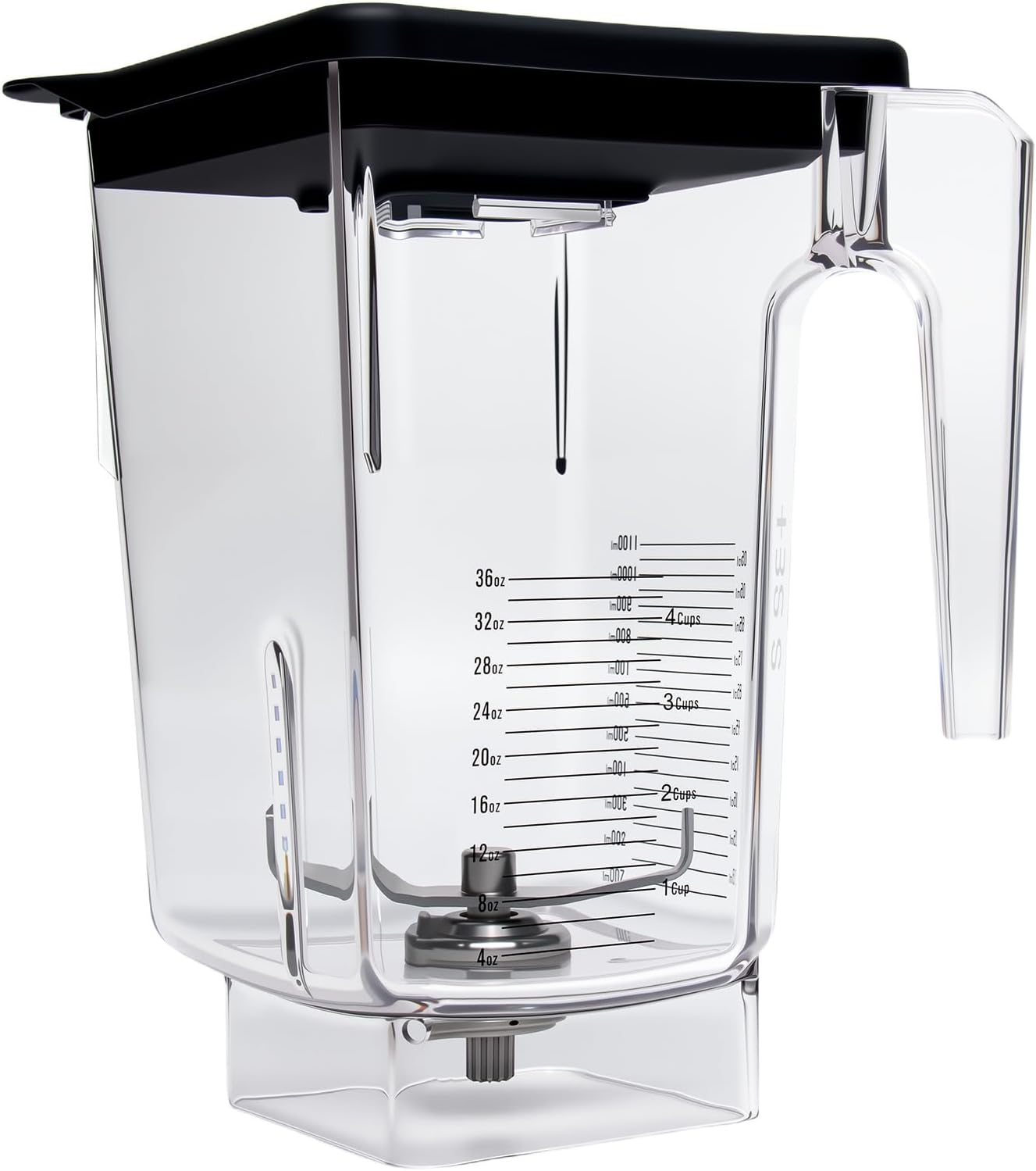 72 oz Blender Replacement Jar Compatible with Blendtec Blenders, BPA-Free Container with Lid and Stainless Steel Blade Assembly, Ideal for Home Kitchens, Smoothies, Cafés and Commercial Use