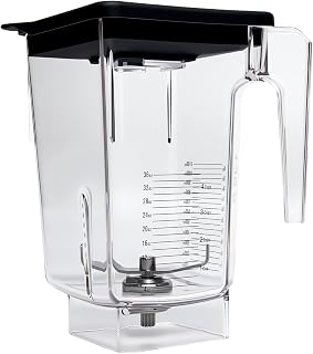 72 oz Blender Replacement Jar Compatible with Blendtec Blenders, BPA-Free Container with Lid and Stainless Steel Blade Assembly, Ideal for Home Kitchens, Smoothies, Cafés and Commercial Use