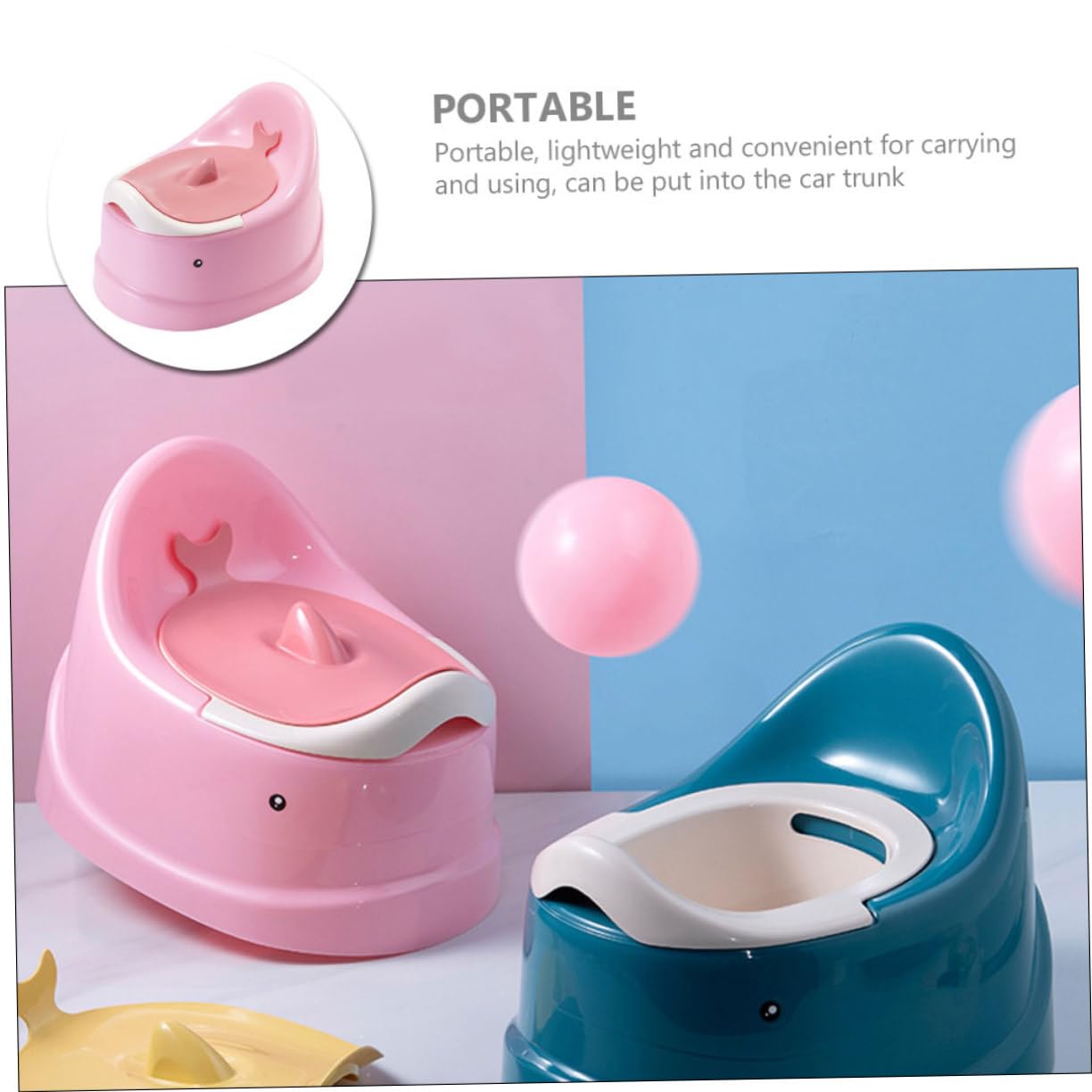 Toilettensitz Ergonomisch und Tragbares Töpfchen für Jungen und Mädchen Vielseitig als Urinal und Reise Wc Komfortabel für Unterwegs Hause Einfach zu Reinigen