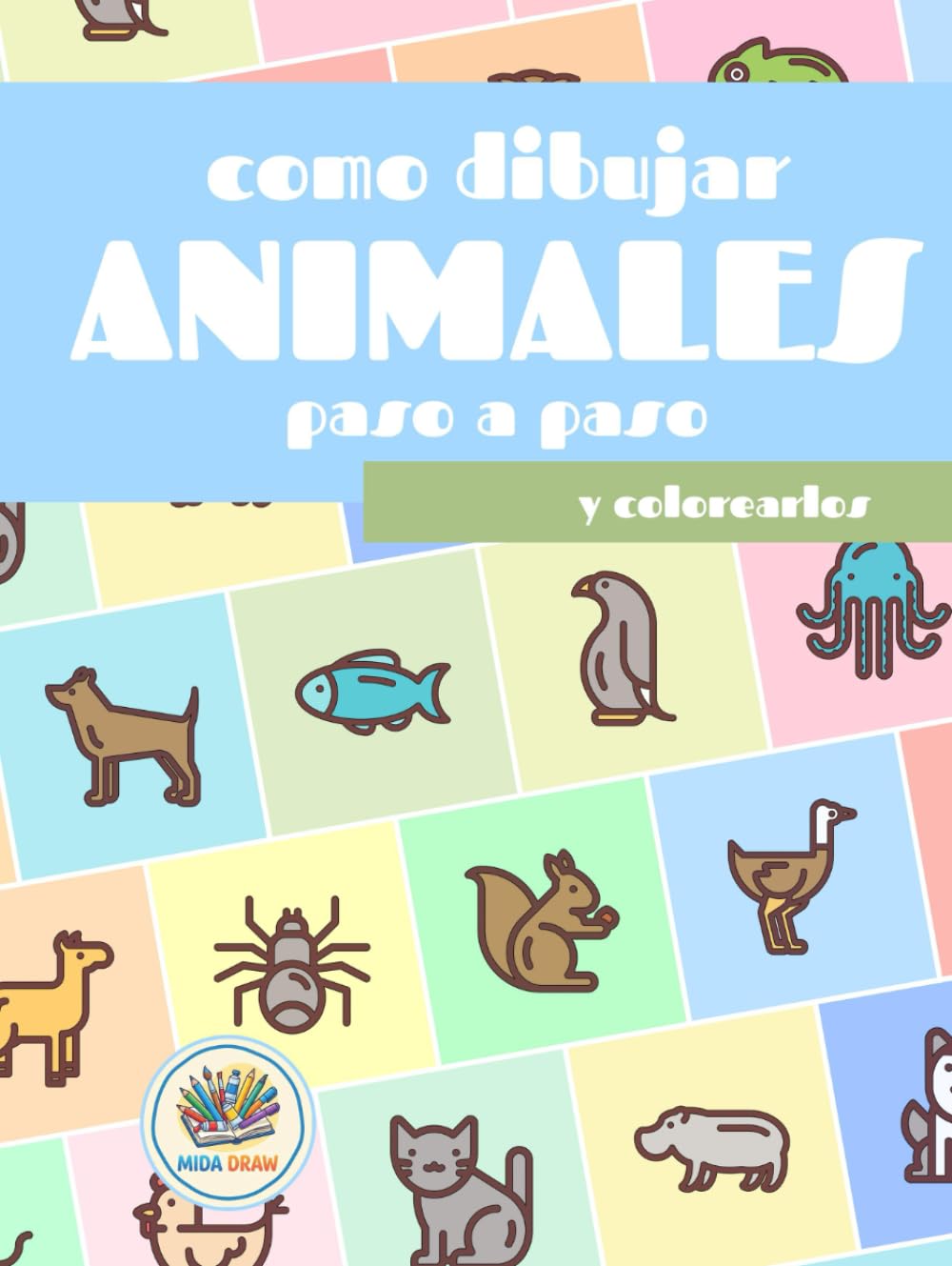 Como dibujar animales paso a paso y corolearlos: Con MidaDraw