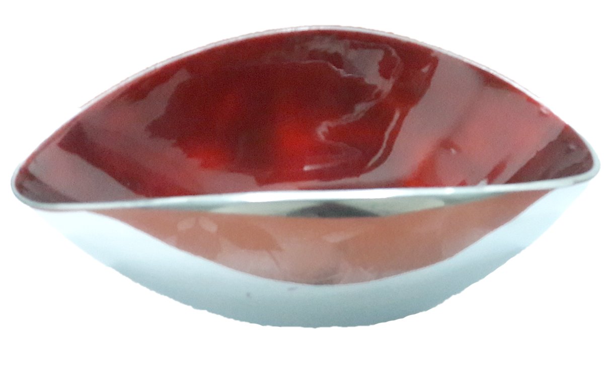 India Handicrafts Servierschüssel Goldfarben, Apfelform, 25,4 Cm, 3-teilig Aus Aluminium