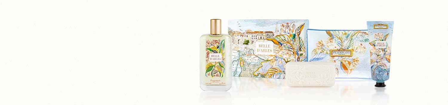 Fragonard Luxury Hand Cream Enriched with Shea Butter 95% Natural Ingredients (75ml / 2.5 floz) Flower Scents Made in France (75ml, BELLE D'ARLES)