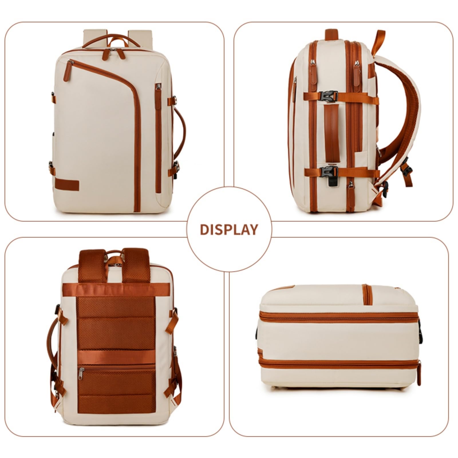 Mochila escolar Zaino Per Laptop Aziendali Di Grande Capacità Uomini E Donne, Vintage Trim Travel Zaino, Borsa Scolastica Multifunzionale Gli Studenti-dark Grey-china Mainland
