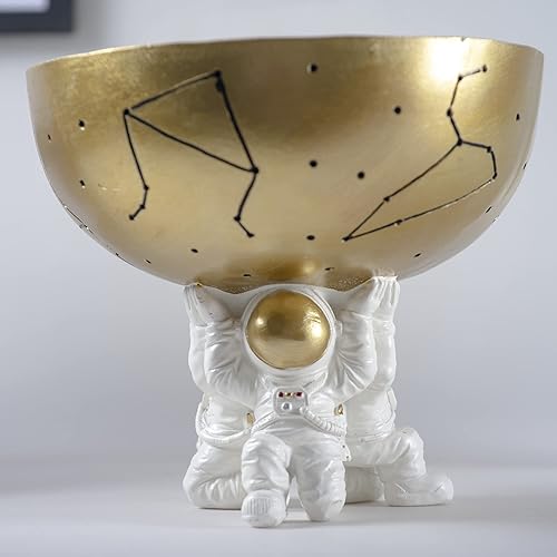 Miniatura 7 de BUTILIVEEN Cuenco decorativo de astronauta para artículos diversos, cuenco para dulces, llavero y caja de almacenamiento de joyas, decoración de