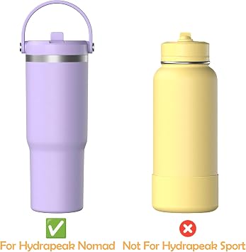 Metal Straws Replacement for Hydrapeak Nomad 32 oz Tumbler, 8 Straws | Reusable Stainless Steel Straws, 6 Straws & 2 Cleaning Brushes, Compatible with Hydrapeak Nomad Water Bottle Accessories