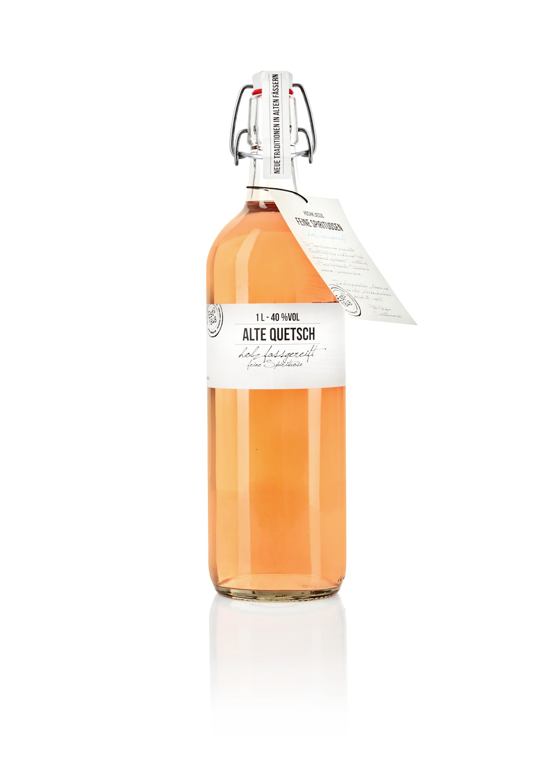 BIRKENHOF Brennerei | Alte Quetsch - feine holzfassgereifte Spirituose | (1 x 1l ) - 40 % vol.