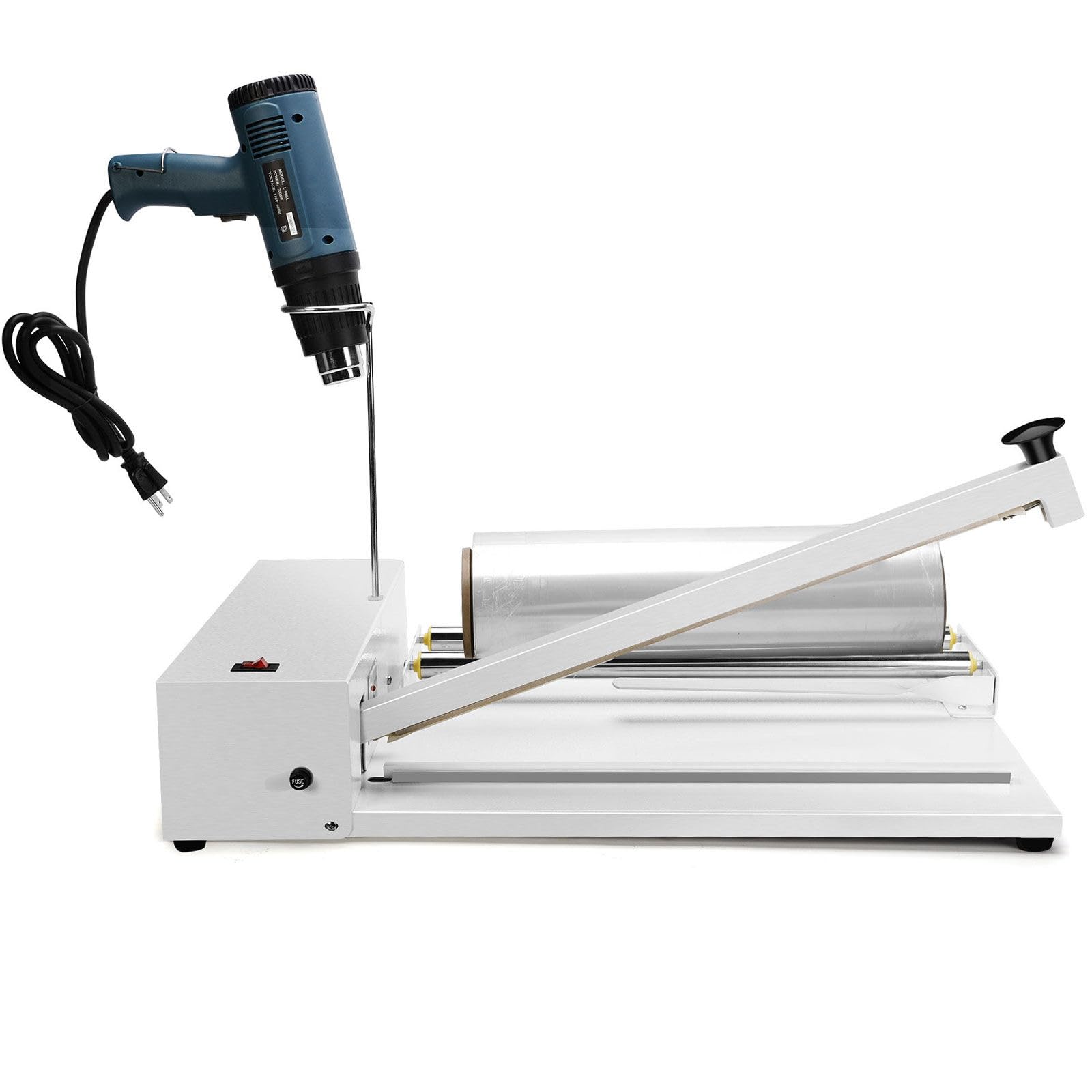WACLMOTAKE 12"/18"/24" Shrink Wrap Sealer, 450W/530W/800W I-Bar Shrink Wrap Machine, Shrink Wrap Sealer with 2000W Heat Gun for PVC POF PP PE Film SKA450